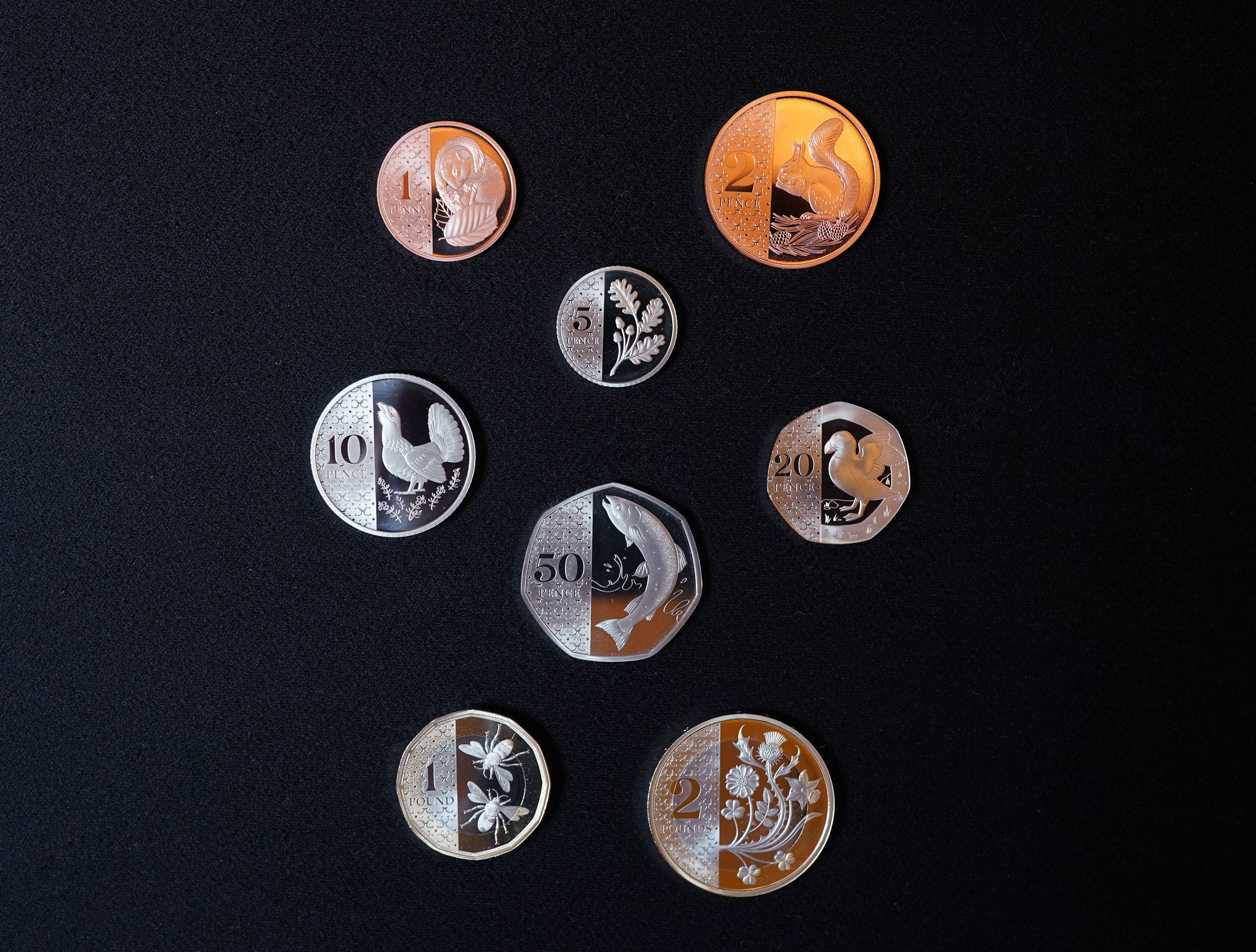 Royal Mint launches new coin designs with big numbers and themes